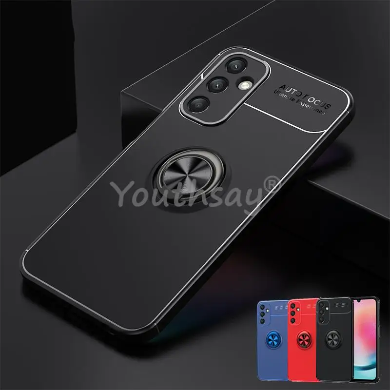 

For Samsung Galaxy A24 Case for Samsung A24 A23 A14 A54 A34 A22 Cover Armor Protective Ring Back Silicone Cover Galaxy A24 Case