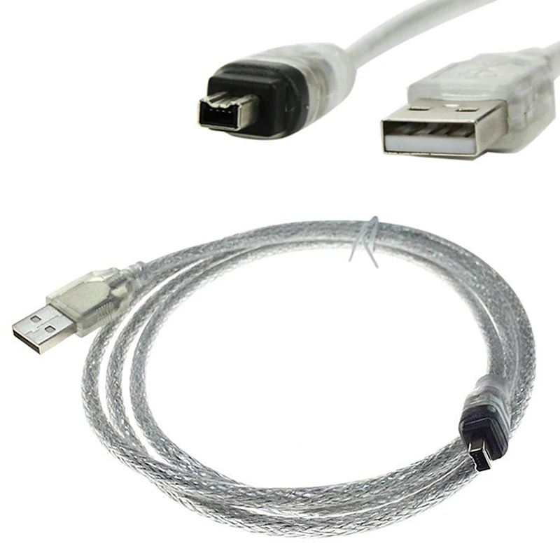 

Штекер USB к Firewire IEEE 1394 4-контактный штекер адаптера ILink шнур Firewire 1394 кабель