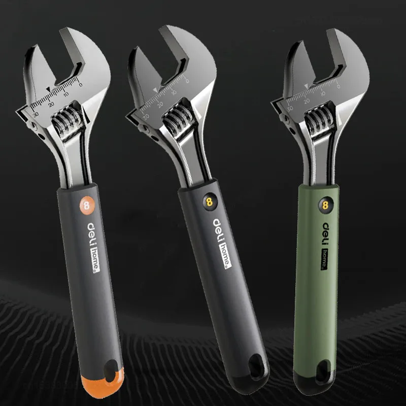 Xiaomi Deli 8-дюймовый гаечный ключ из высокоуглеродистой стали экономичный