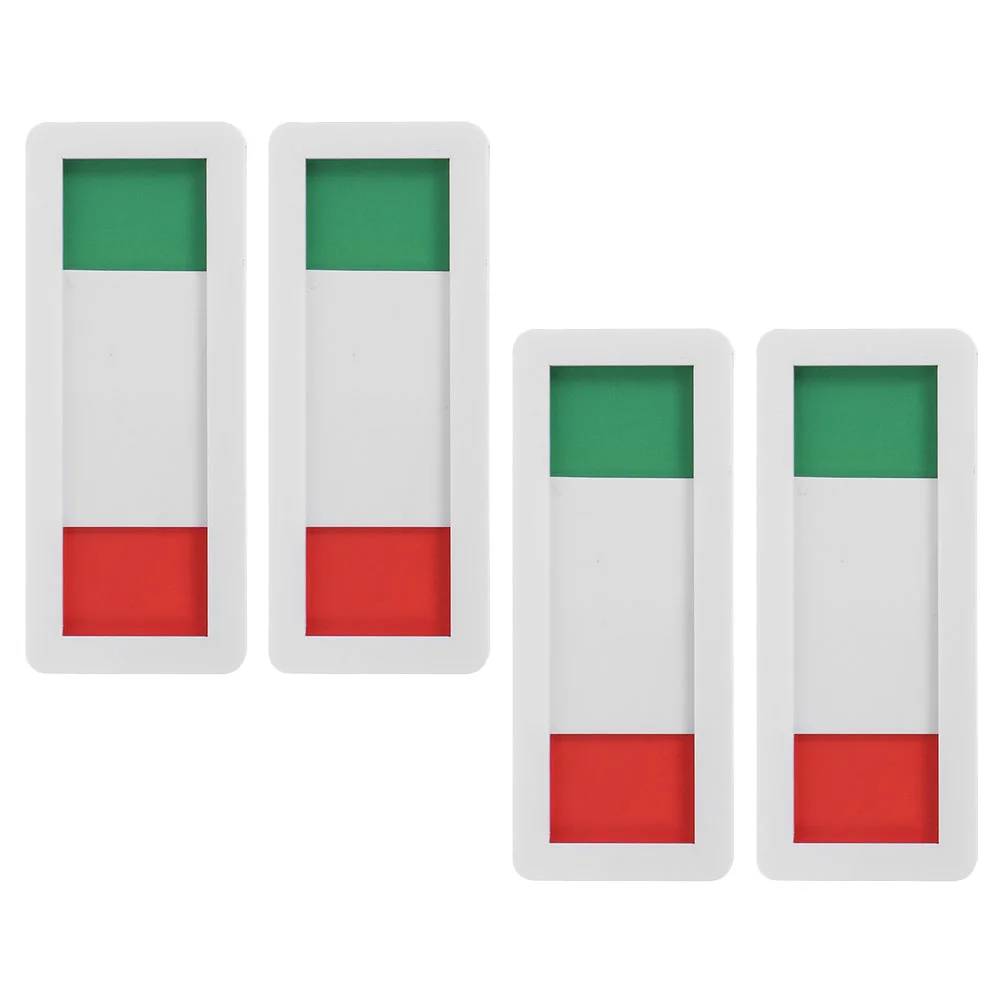 

4pcs Slide Door Signs Conference Room Privacy Sliders Door Indicator Privacy Signs for Toilet