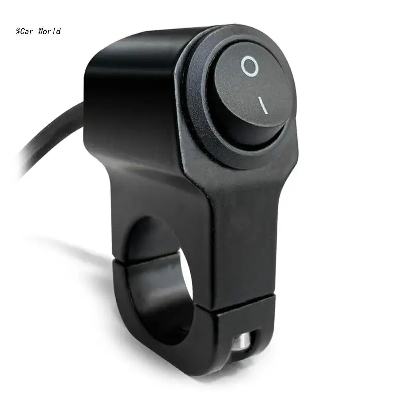 

Высветильник ель света на руль мотоцикла, 6 хдб, 7/8 дюйма, кнопка включения/выключения на руль мотоцикла, противотуманный стоп-сигнал