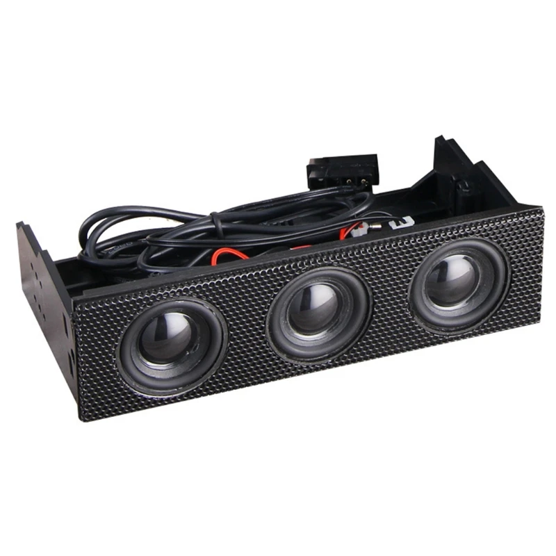 

Speaker Stereo Surround Computer Case Builtin Loudspeaker Floppy Drive Front Panel with Low Temperature Resistance