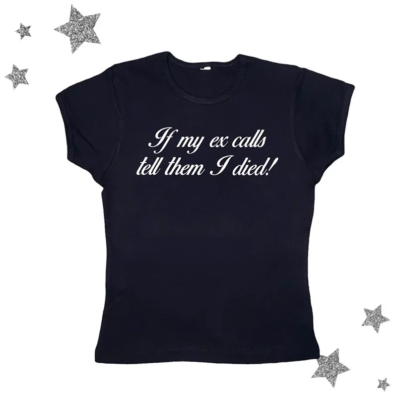 

Кроп-Топ женский в готическом стиле, Милая футболка с надписью, винтажный Повседневный пикантный облегающий уличный топ в стиле панк для девочек-эмо, черный