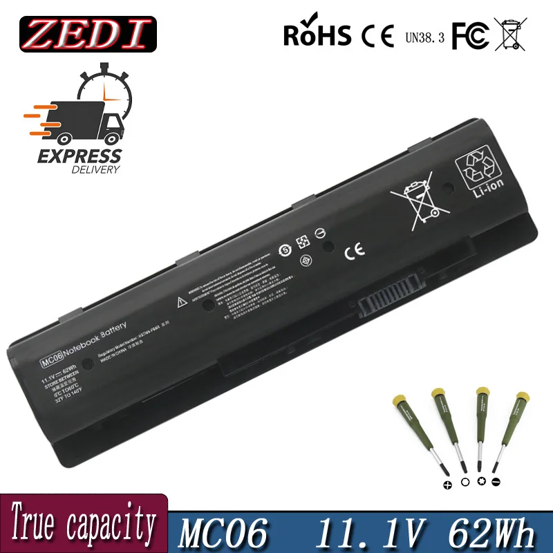 ZEDI MC06 MC04 Аккумулятор для ноутбука HP ENVY 17t-n100 m7-n011dx 17t-n000 m7-n109dx 804073 -851 805095 -001 806953 807231