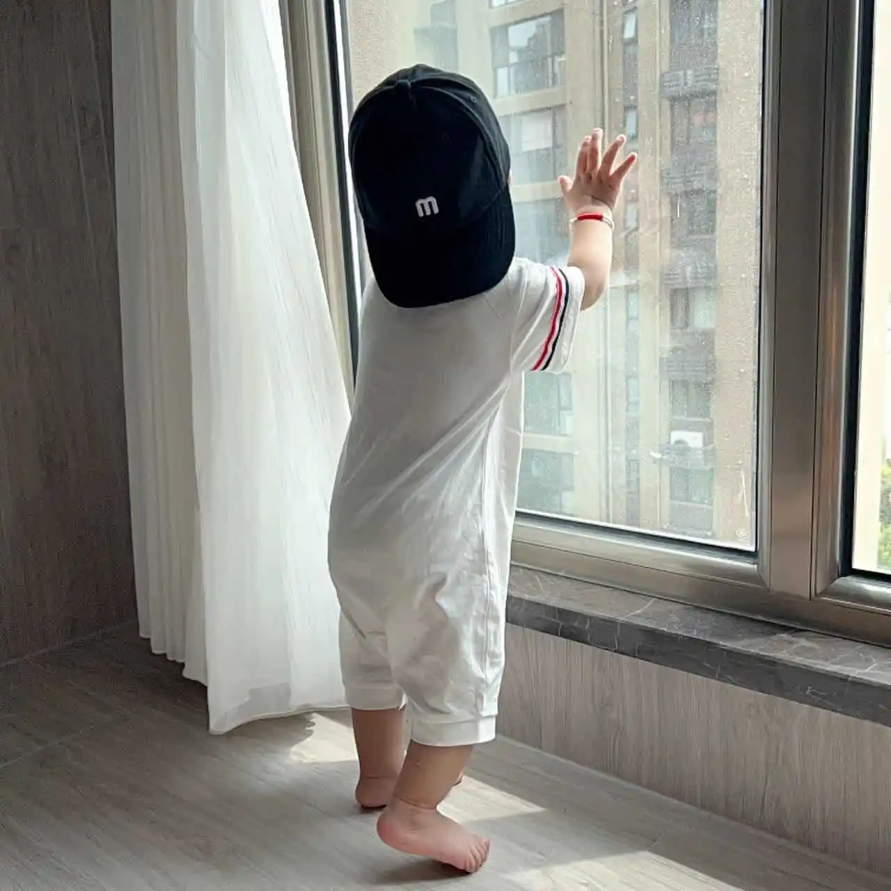 Baby Thin Pure Cotton Summer Clothing Boy Newborn Short sleeve One-Piece Casual Romper Hundred Days Full Moon Rom... |