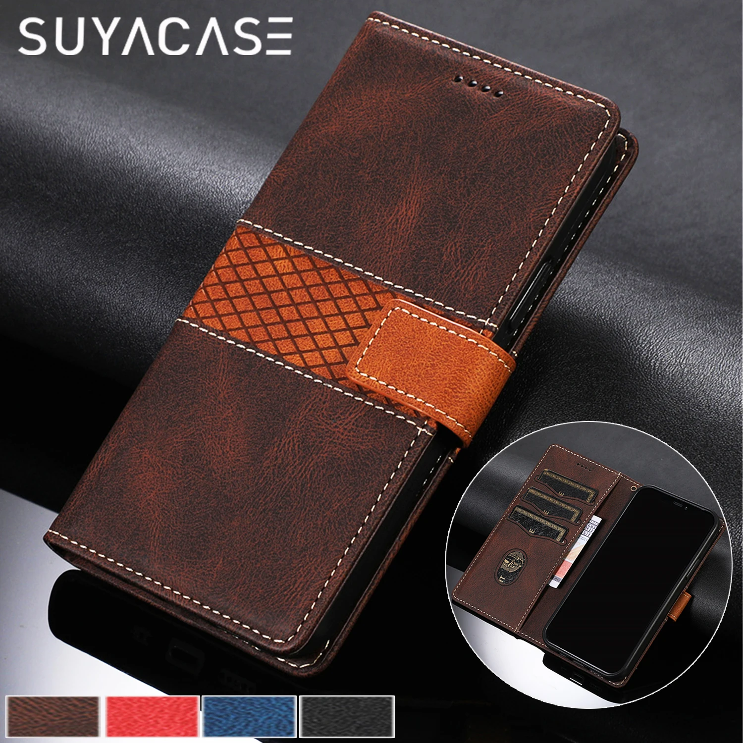 

Flip Leather Phone Case For Samsung Galaxy A52 A52S A72 A73 A53 A33 A13 A03 A02 S A42 A32 A12 Wallet Magnetic Cards Slot Cover