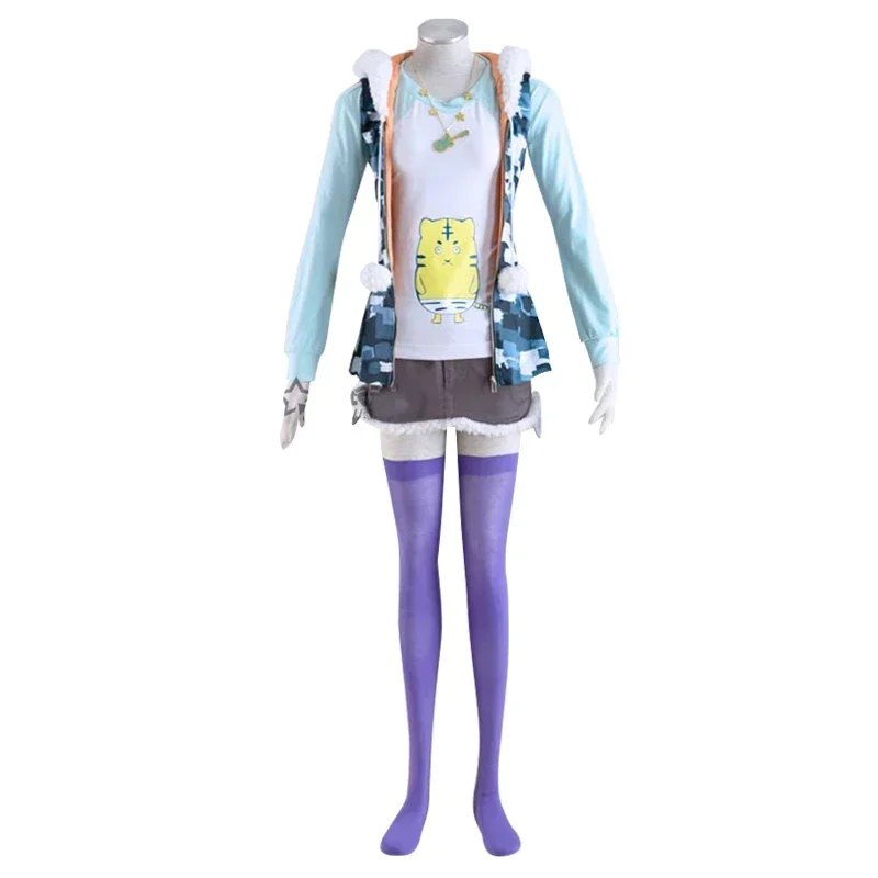 Аниме Supersonico Sonico Racing Костюм Униформа Девушка Косплей Юбка
