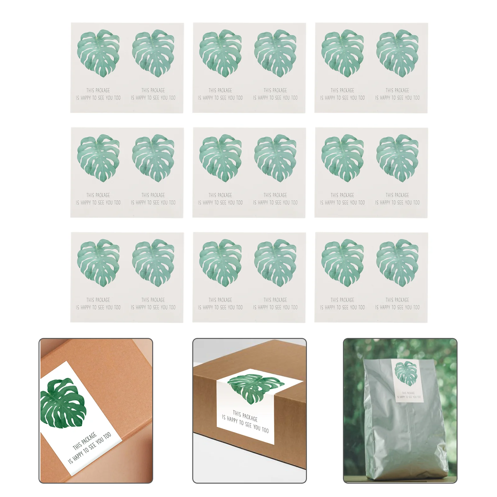 

50 шт., бумажные наклейки с покрытием