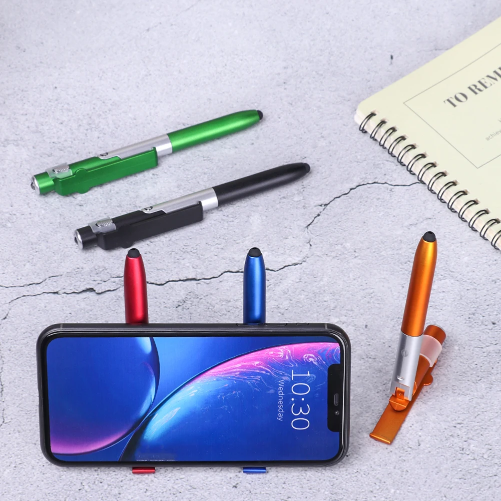 

4 in 1 LED Folding Light Pen Screen Stylus Touch Ballpoint Pen Universal Mini Capacitive Pen for Tablet Cellphone