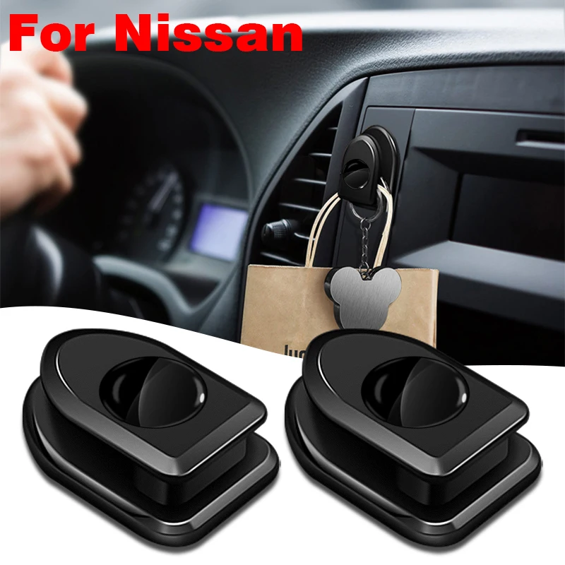

4Pcs Car Adhesive Hook USB Cable Headphone Key Storage Hanger Auto Accessories for Nissan Qashqai J11 J10 Juke X Trail T32 Rapid