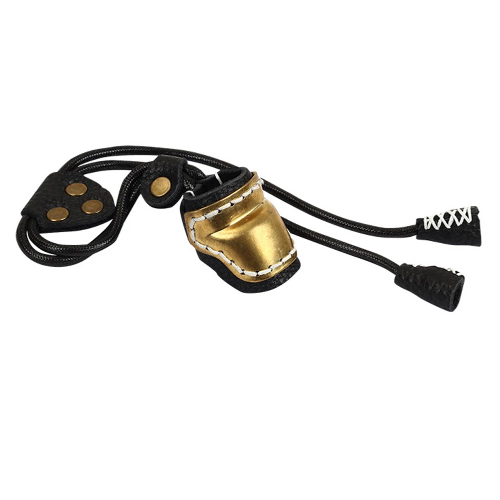 

Durable Brass Leather Wrench Traditional Bow 1PC 24.7g 38*32mm Accessories Archery Brass + Leather Protect Gear