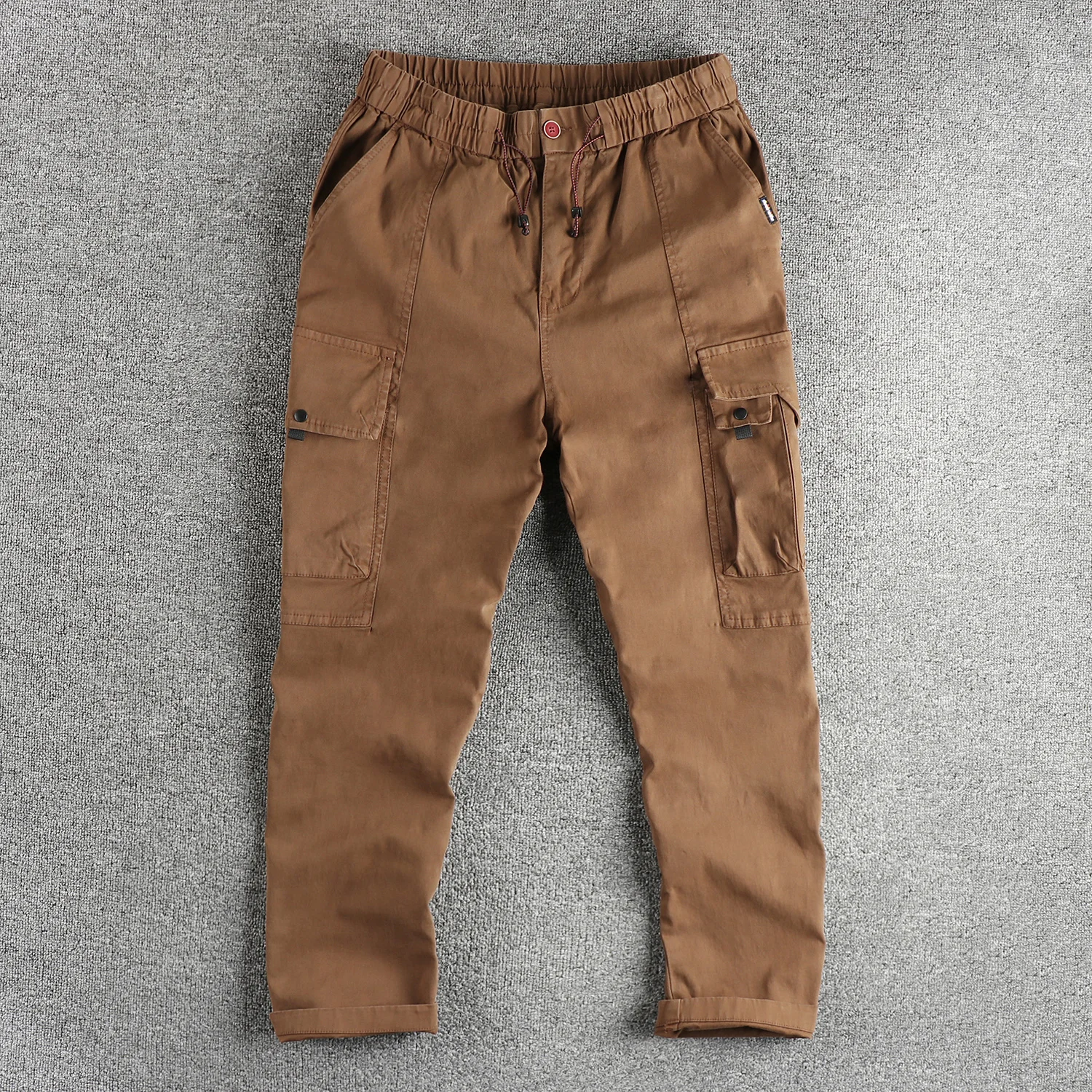 Новинка осени 2024 американские бриджи мужские 98% хлопковые потертые эластичные