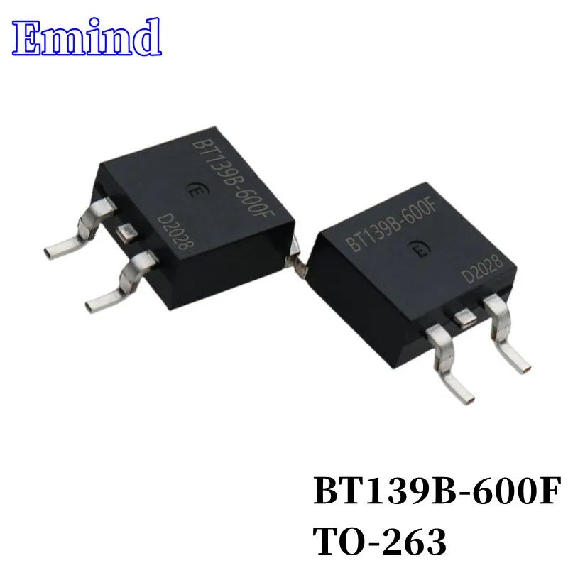 

10Pcs BT139B-600F Thyristor TO-263 16A/600V BT139B SMD Triac Large Chip
