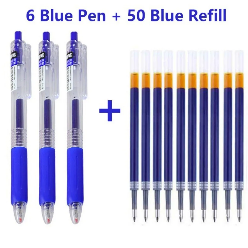 Гелевые ручки Pilot 0,5 мм 6 шт. + 50 стержней