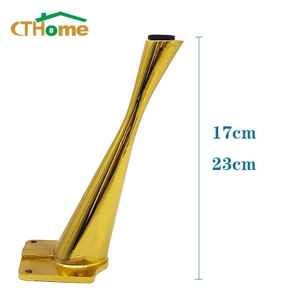4pcs furniture legs metal gold light luxury sofa coffee table foot bathroom cabinet feet home support legs accessories free global shipping