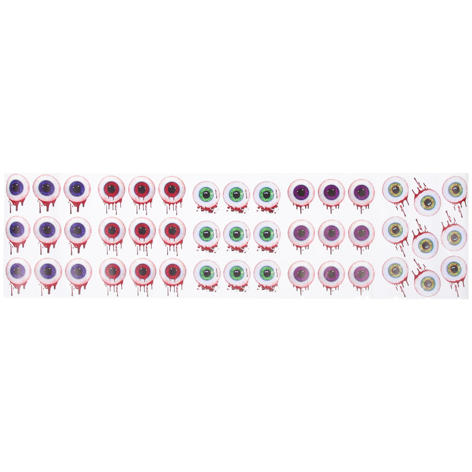 

1 Sheet Eyeball Sticker Horrible Eye Sticker Halloween Wall Decal Decorative Eyeball Sticker
