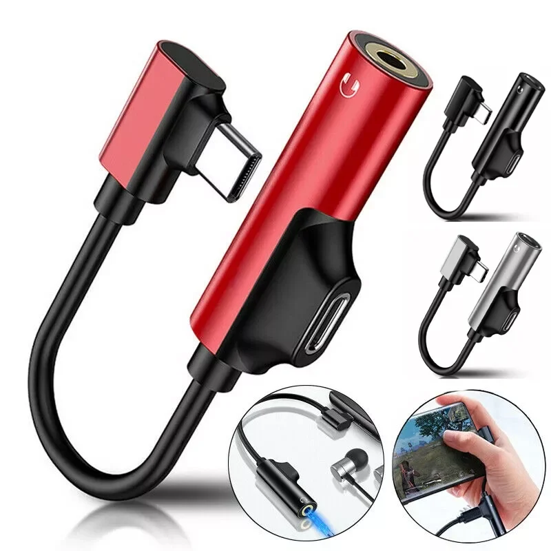 

Mobile Phone USB Type C To 3.5mm Jack Audio Adapter 2 In 1 Earphone Aux Cable Coverter for Xiaomi 10 9 8 Redmi Huawei Oneplus