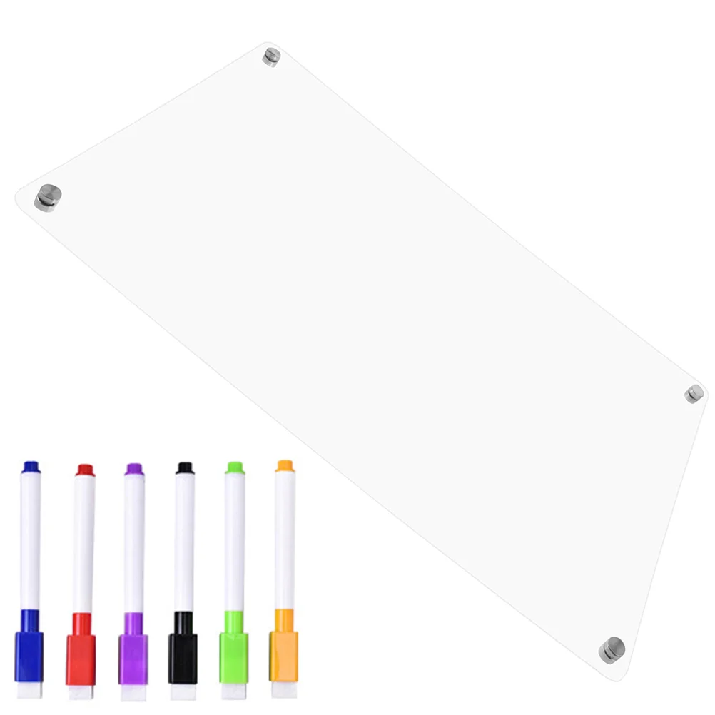 Прозрачная доска для сухого стирания прикрепляемая к холодильнику календаря