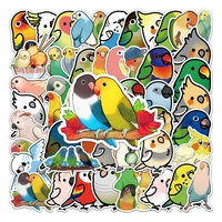 103050pcs cartoon parrot bird creative personality graffiti sticker bike skateboard car helmet laptop computer wholesale