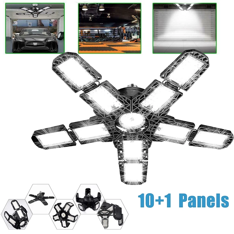 

180W E27 E26 Deformable LED Lamp Bulb Industrial Ceiling Light Lighting Garage Shop Storage Warehouse Workshop White 110V 220V