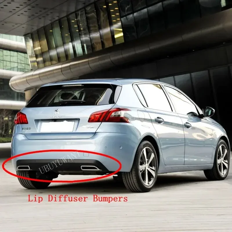 Спойлер заднего бампера для Peugeot 308 2014 2015 задний бампер диффузор защита