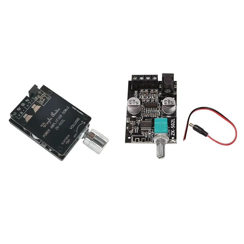 

ZK-502L 2X50W Bluetooth 5,0 Плата усилителя мощности, цифровое аудио Hifi стерео, двухканальный Класс D AMP