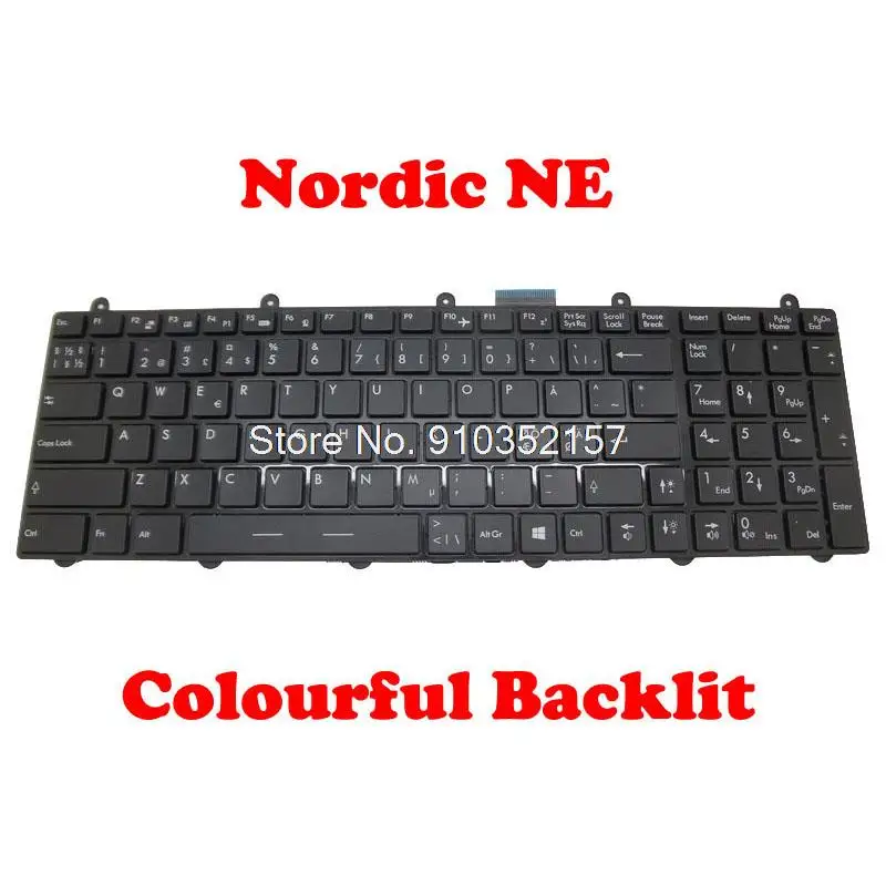 NE электронная клавиатура для MSI GT60 GT70 GE60 2PC 2PE 2PF 2PG 2QD MS-16GF Синяя подсветка, Италия, скандинавский стиль