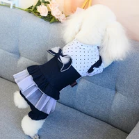 puppy four legged princess dress spring and summer thin section teddy bomei small dog pet clothes cat skirt