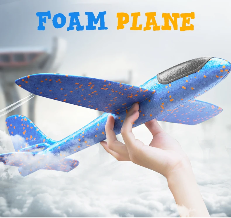 

48 CM Hand Throw Airplane Planes Model Aircraft Outdoor Fun Toys for Children Game EPP Foam Launch fly Glider