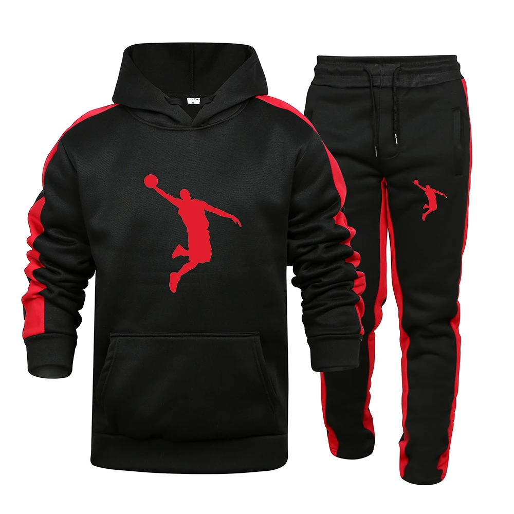 

2022 Autumn/Winter Sportswear Men's 2 Piece Sweater + Sports Pants Sportswear Hoodie Casual Men's Hoodie Set