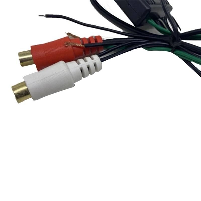 Конвертер динамика на 2 линейных выхода RCA IN/OUT High/Low для автомобильного аудио