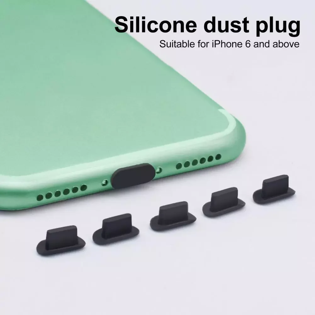 

Dustproof Plug for Iphone 6,7,8,X,11 12 13 Anti-dust Rubber Plug Silicone Dust Plug For Iphone 12 Pro Charging Port Rubber Plug