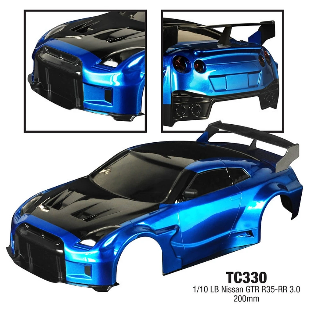 1/10 LB Panger GTR R35-RR 3.0 Drift Body 200 мм подходит для Tamiya TT01 TT02 XV01 XV02 Шасси 257-260 Колесная база