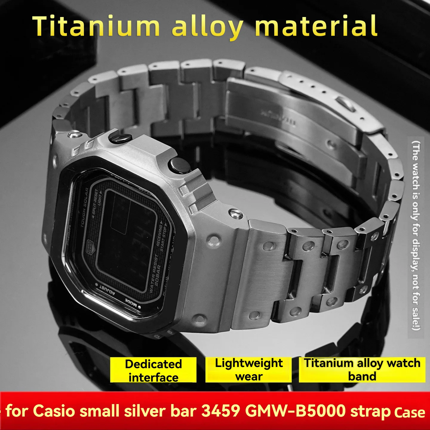 Фото GMW-B5000 комплект модов из титанового сплава, ремешок + чехол для Casio G-SHOCK 3459 GMW-B5000, модификация, набор «сделай сам», детали для часов, аксессуары №1