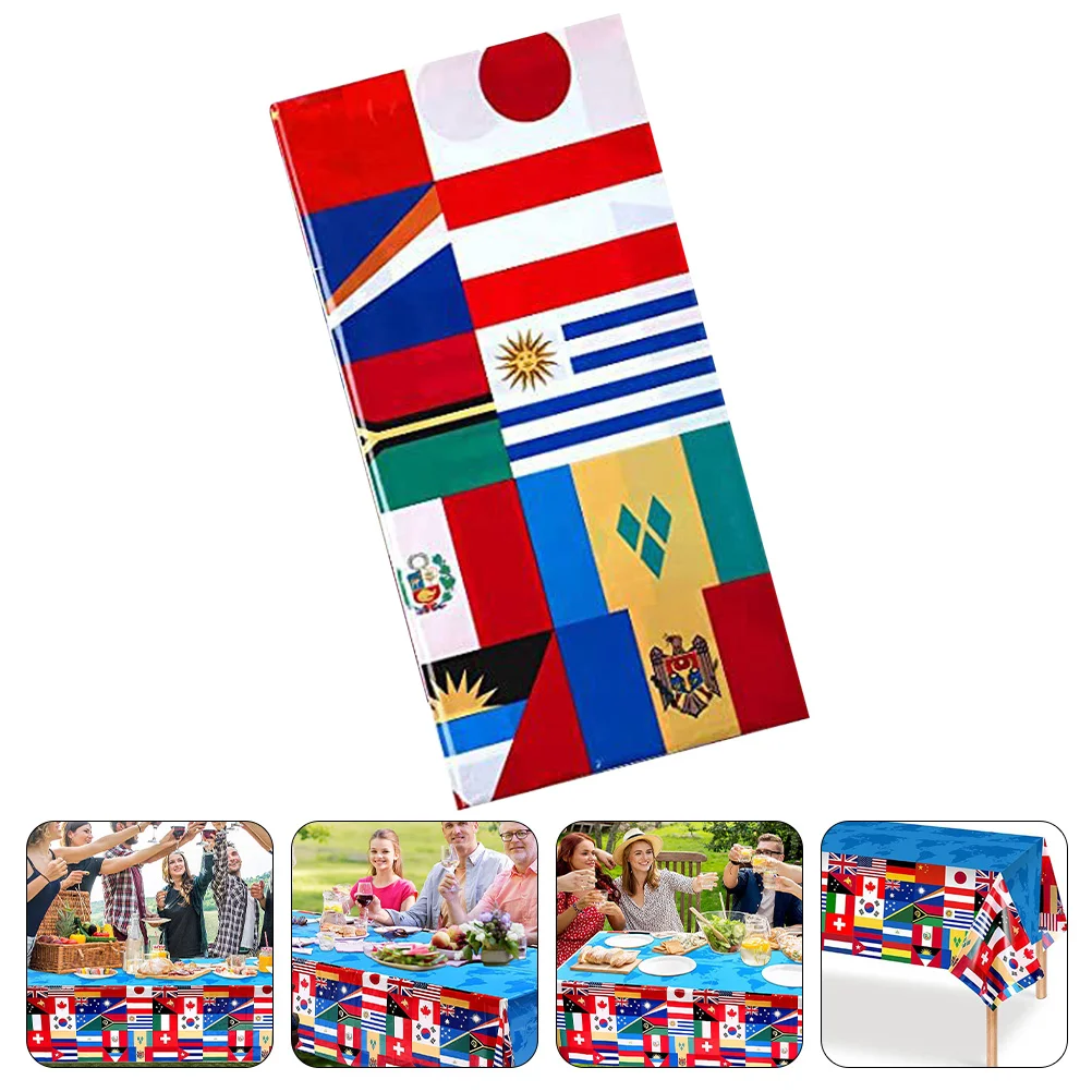 

Tablecloth Party Country Flag Tableflags Banquet Tableclothscloth Favor Supplies National Covers
