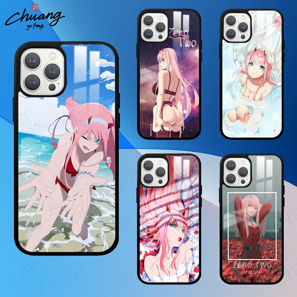 Чехол для телефона с рисунком Z-Zero Two Darling In 11 12 13 14 15 16 Pro Max mini Plus чехол матовым