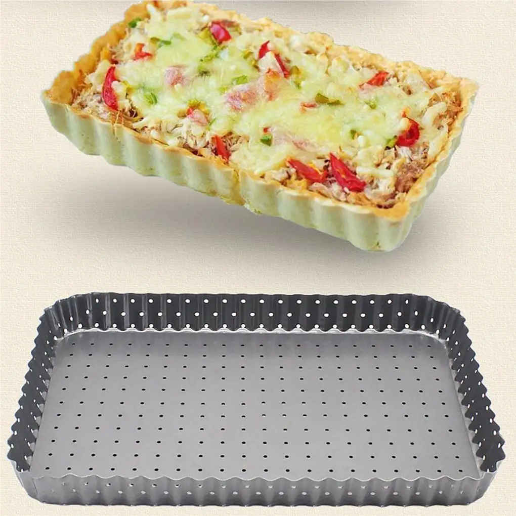 

Pie Baking Tray Carbon Steel Non-Stick Bakeware Oven Pizza Pans for Kitchen