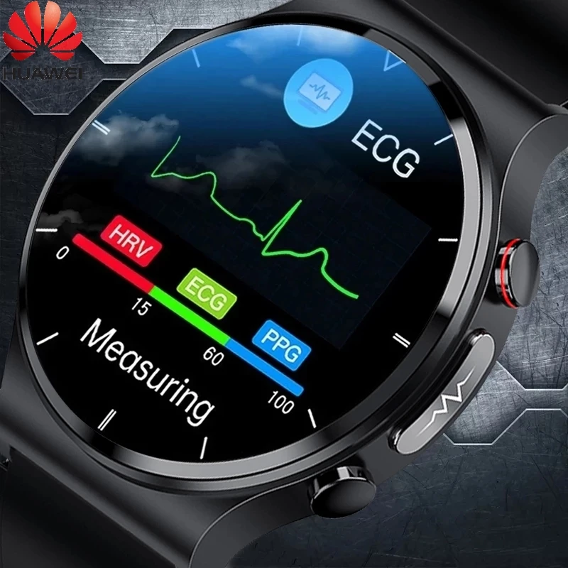 

Смарт-часы Huawei ECG + PPG мужские водонепроницаемые с пульсометром и тонометром