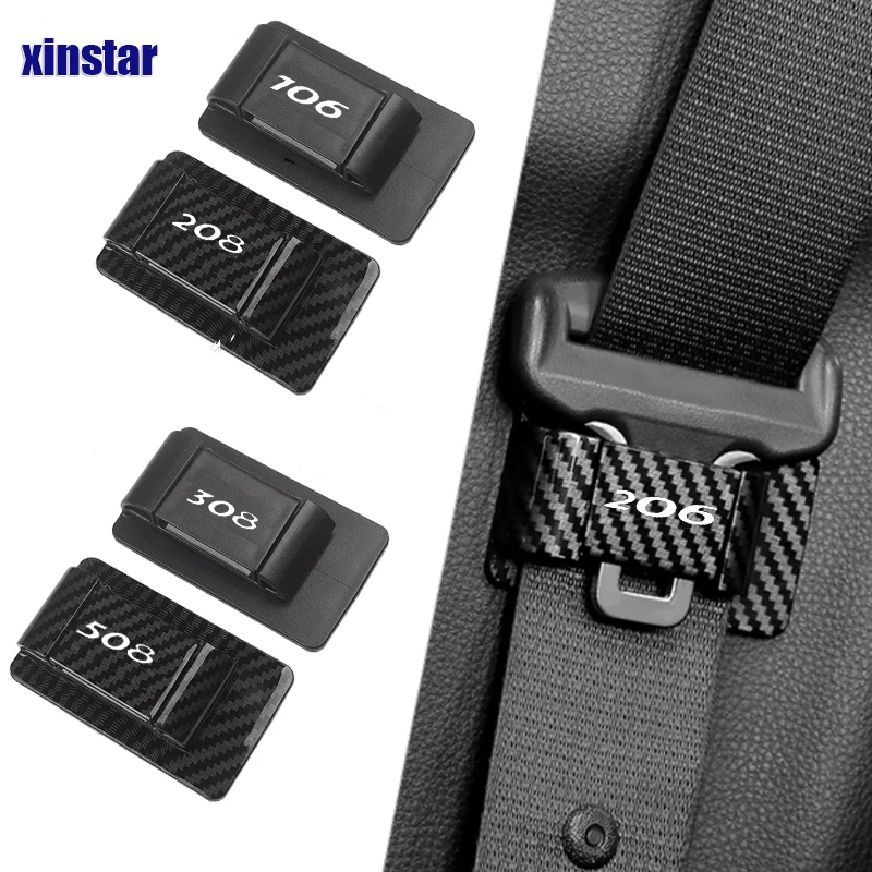 

Ограничитель для автомобильного ремня безопасности, пряжка для Peugeot 106 107 108 205 206 207 208 306 307 308 407 508 2008 3008, автомобильные аксессуары