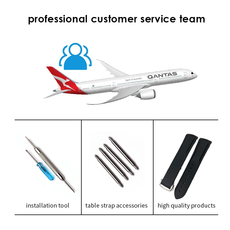 20mm 21mm 22mm 19mm 18mm Rubber Watchband for Rolex Submariner DAYTONA GMT Yacht-Master Silicone Strap Black Watch Band Bracelet