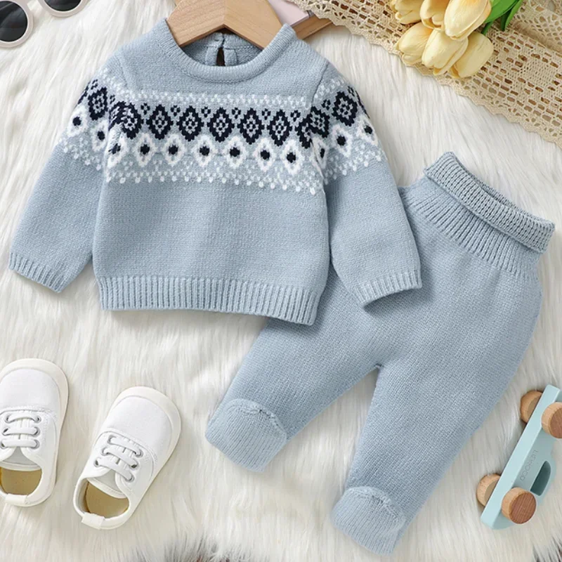 Детский спортивный костюм с длинным рукавом на возраст 0-9 месяцев