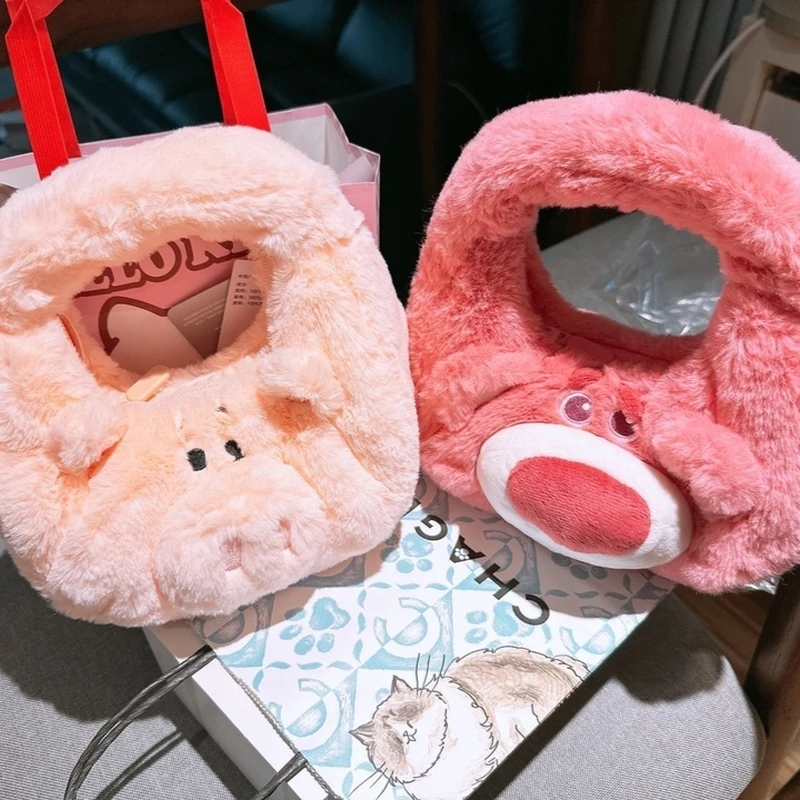 Минизо Дисней милая осенняя плюшевая сумка с винни-Пухом и клубничным мишкой