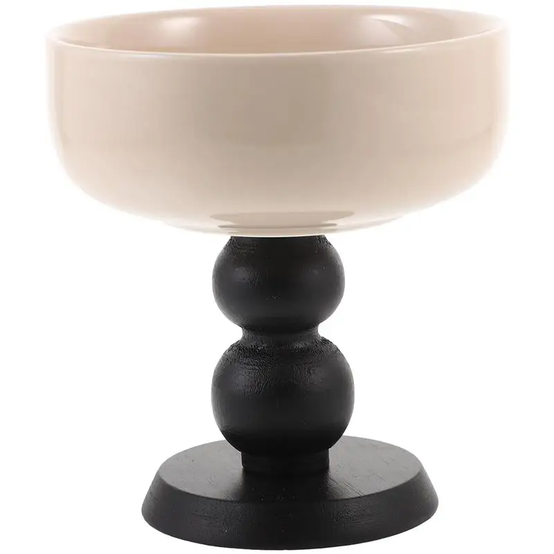 

Ice Cream Cup High Base Yogurt Bowl Decorative Dessert Cup Multi-use Ice Cream Serving Dish