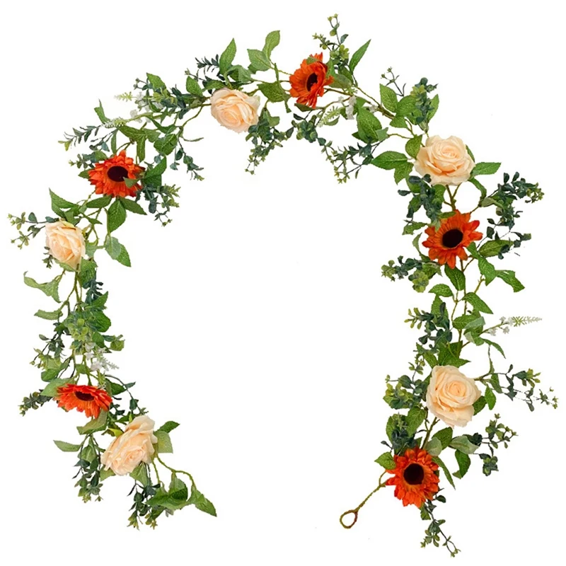 

2 шт., искусственные шелковые розы, высота 12 футов