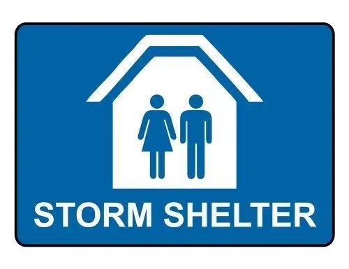 

Vintage Retro Metal Tin Sign Bad Weather Shelter Plaque Home Bar Shop Hotel Restaurant Wall Decoration Shelter Plaque 12X8 Inch