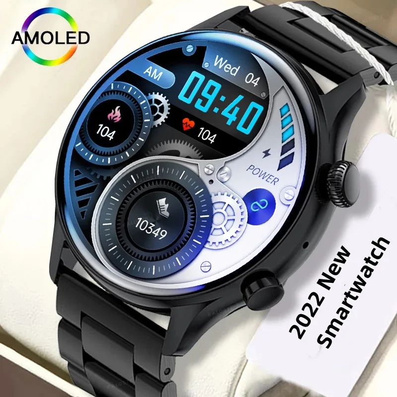 

Смарт-часы мужские с поддержкой NFC и AMOLED-экраном 390*2022390 HD