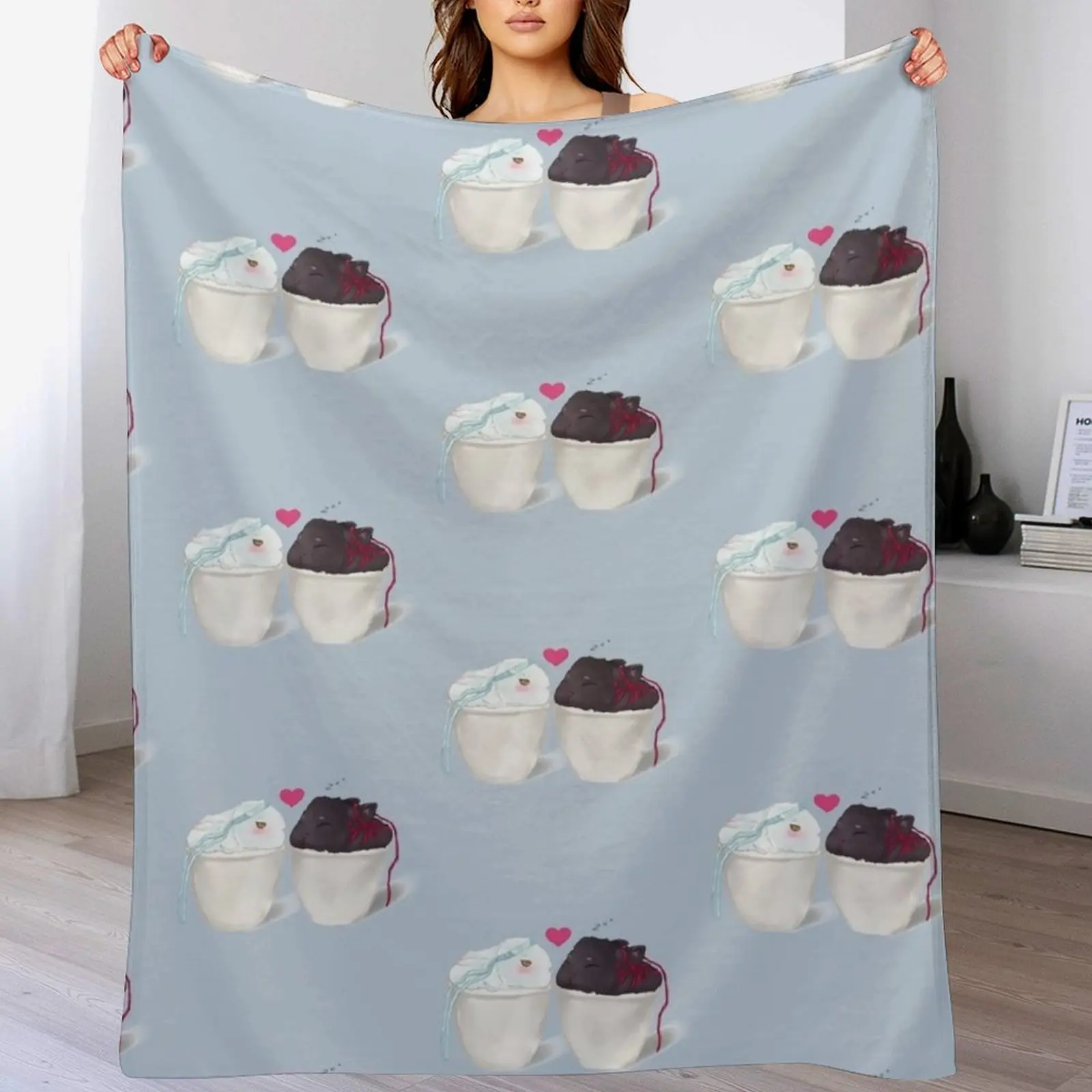 Одеяло WanXian с маленькими кроликами роскошное пледы для кровати плед диван