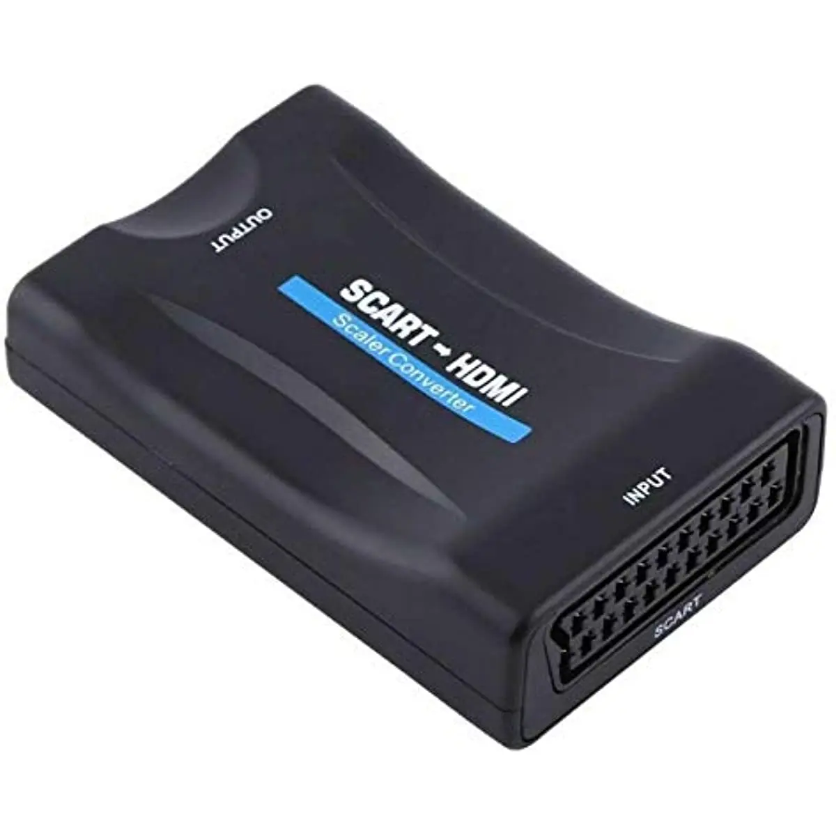 

SCART to HDMI Converter, Audio Video Converter Scaler Adapter with USB Power Cable Compatible Support 720p/1080P Output