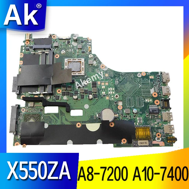 

For ASUS VM590Z A555Z X555Z X550ZE X550ZA X550Z X550 K550Z Notebook motherboard A8-7200 A10-7400 CPU X550ZA Laptop mainboard