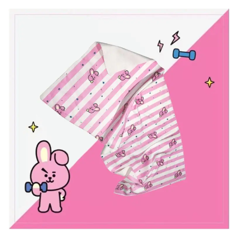 Anime Cartoon Bt21 Cooky Tata Chimmy Towel Face Y2K Fashion and Cute Korean Version Absorbent Gift for Friends